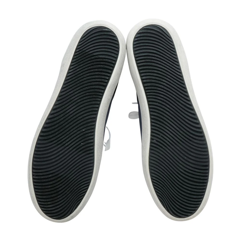 Navy Lace Up Casual Shoes - Image 3
