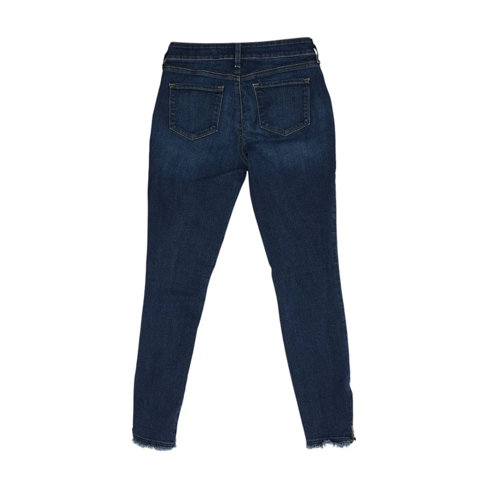 Navy Mid Rise Skinny Leg Jeans - Image 2