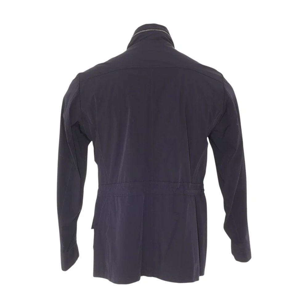 Navy Polyamide Rain Jacket - Image 2