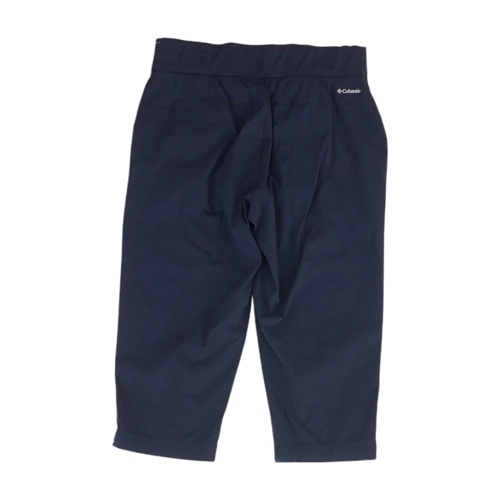 Navy Solid Capri Pants - Image 2