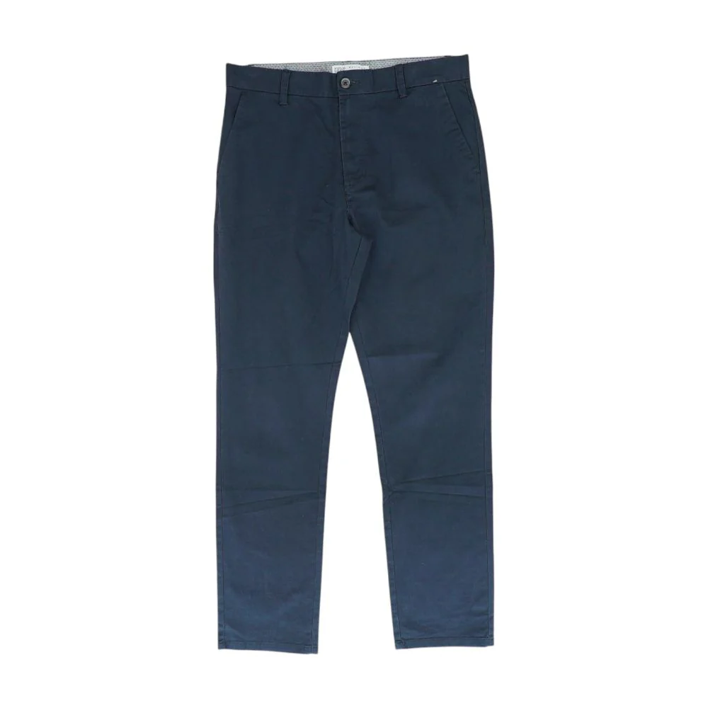 Navy Solid Chino Pants