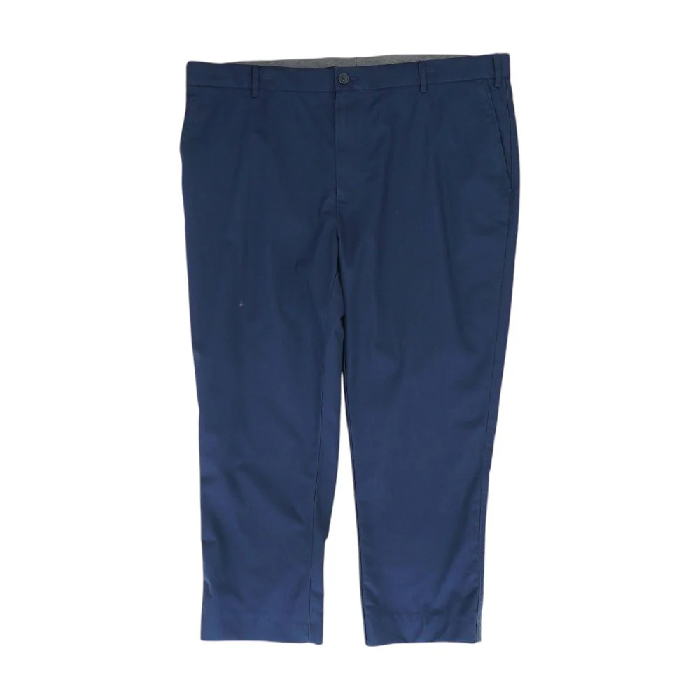 Navy Solid Chino Pants