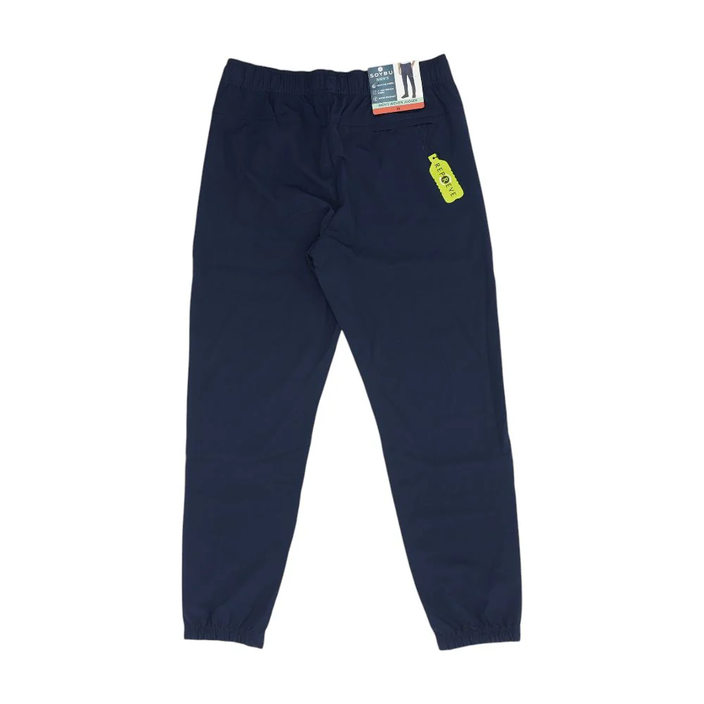 Navy Solid Joggers Pants - Image 2