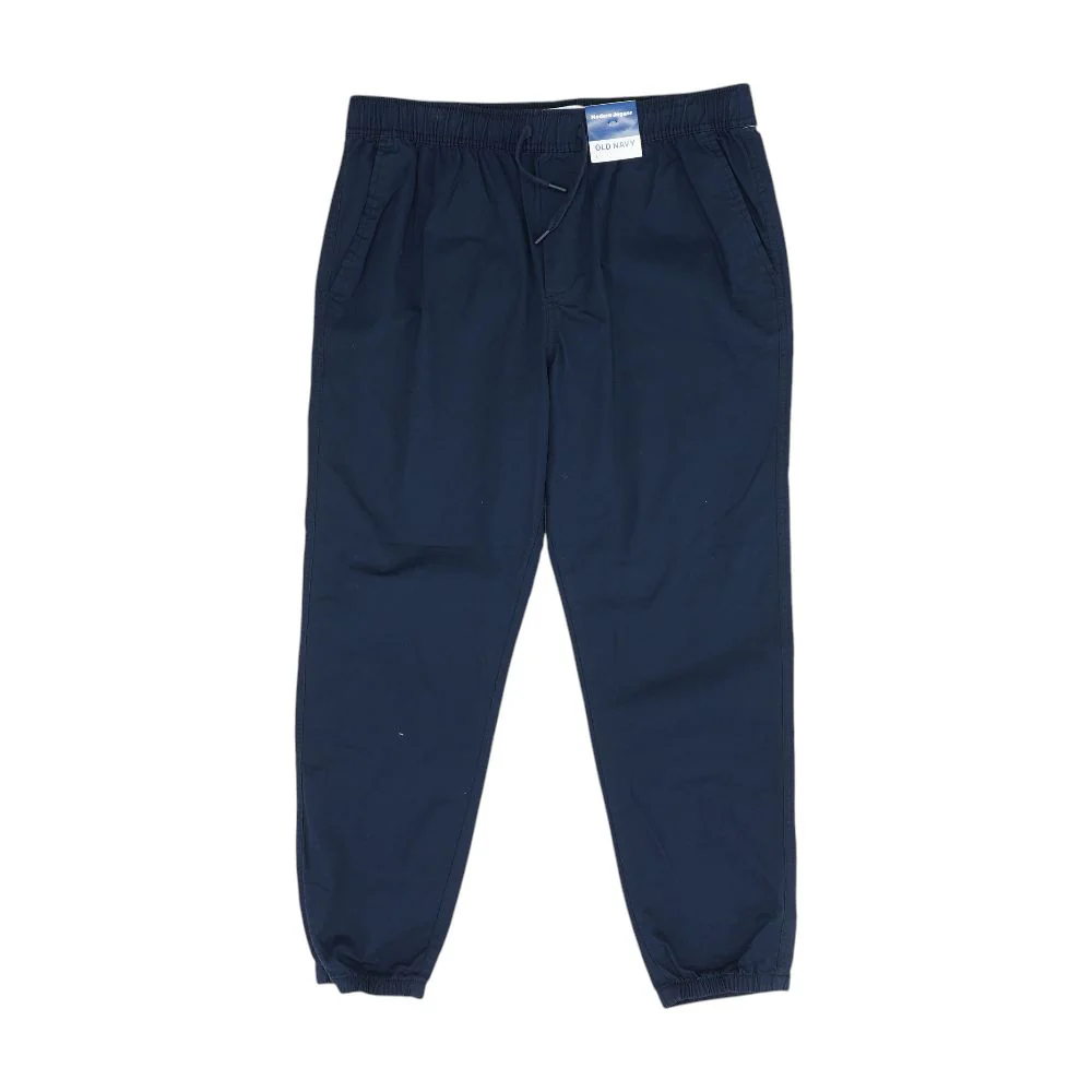 Navy Solid Joggers Pants