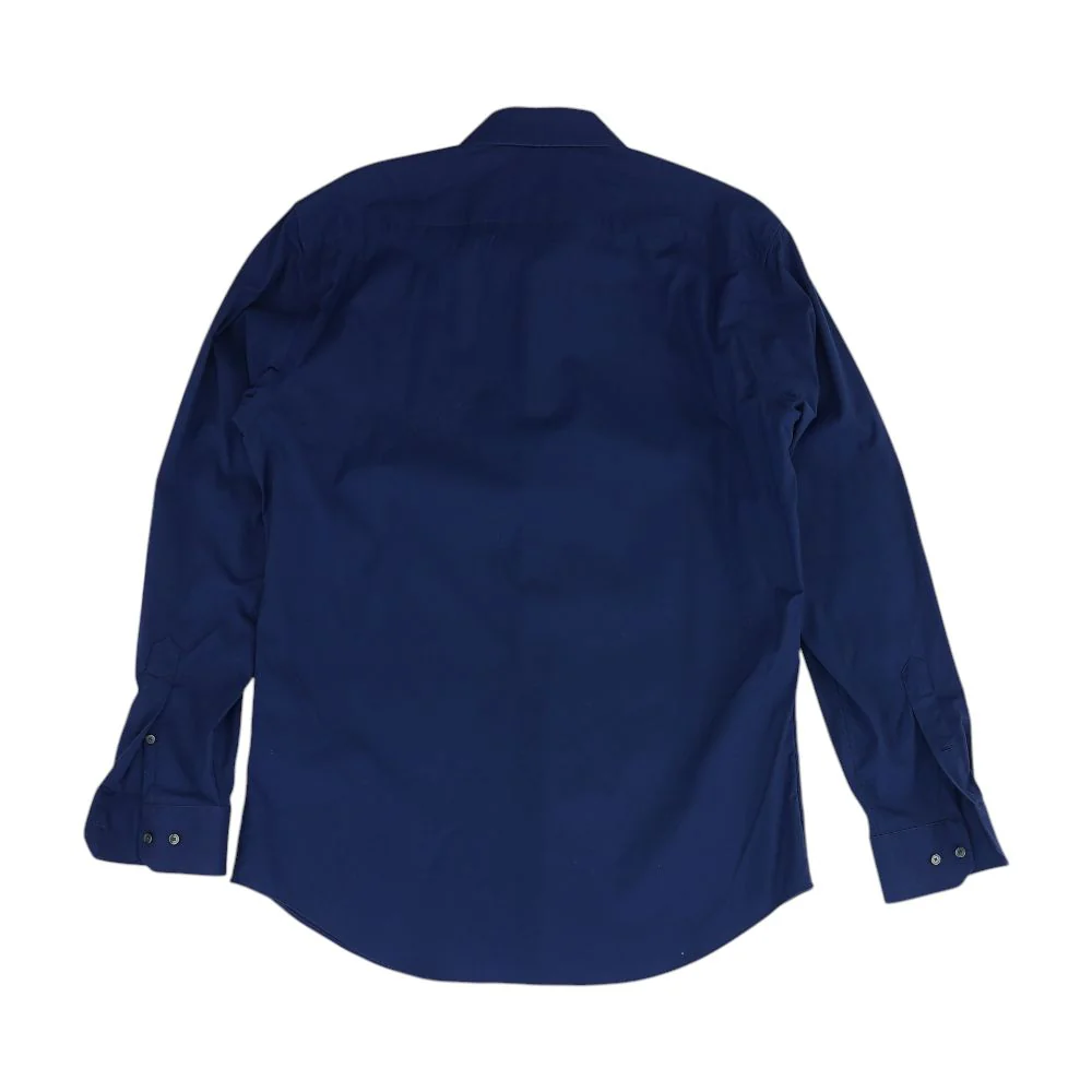 Navy Solid Long Sleeve Button Down - Image 2