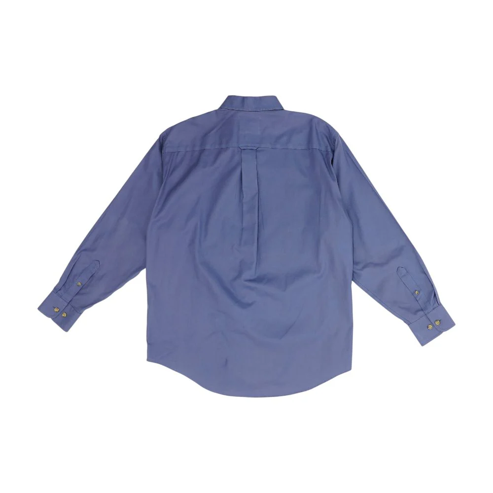 Navy Solid Long Sleeve Button Down - Image 2