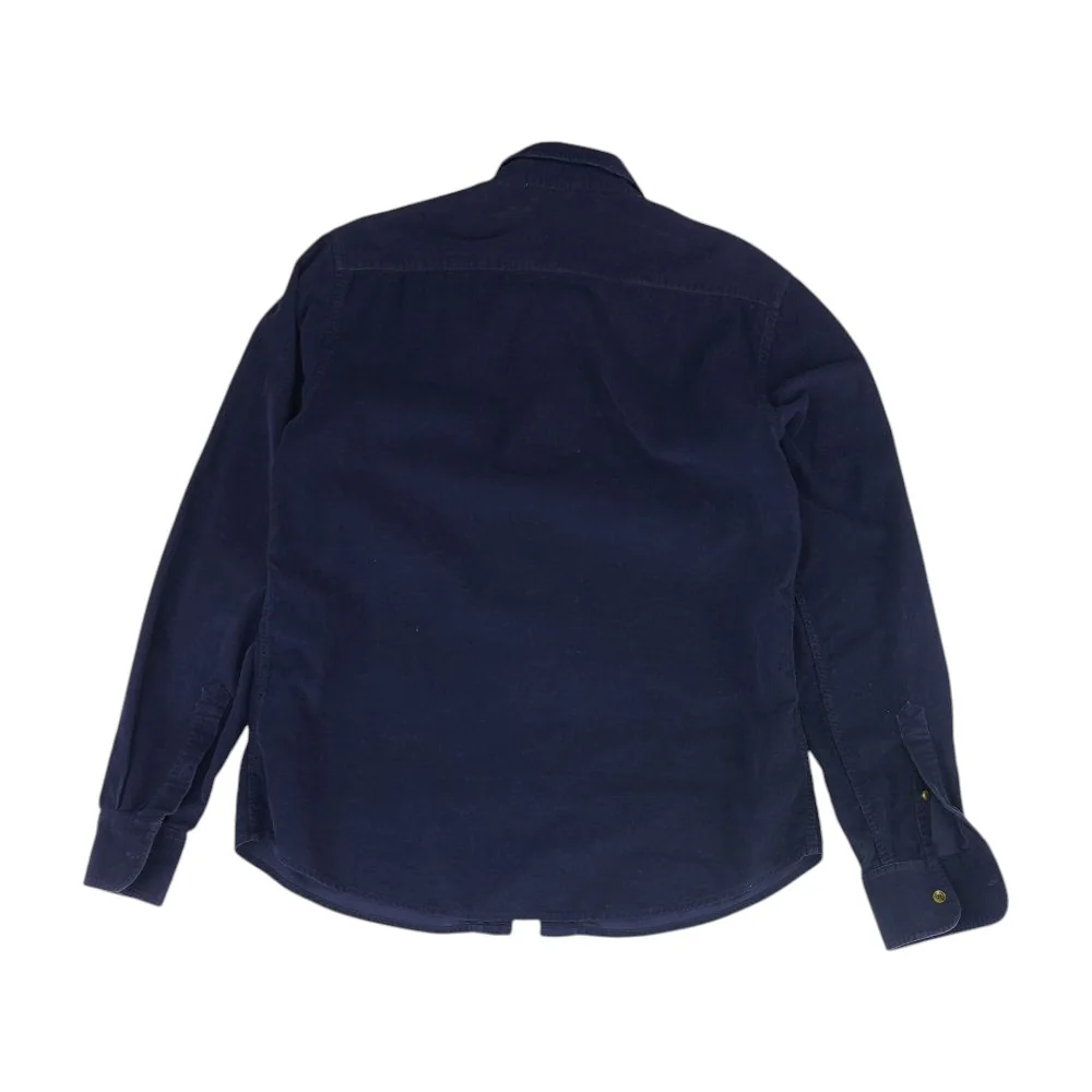 Navy Solid Long Sleeve Button Down - Image 2