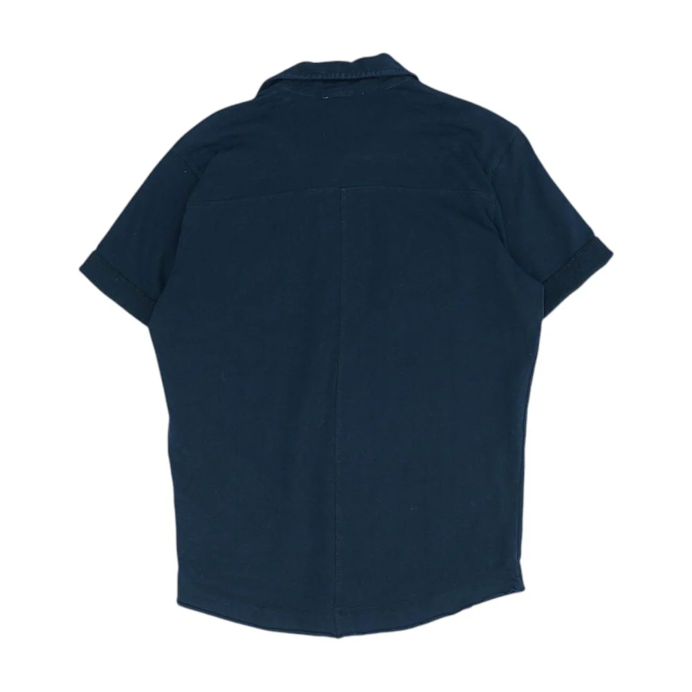 Navy Solid Short Sleeve Polo - Image 2