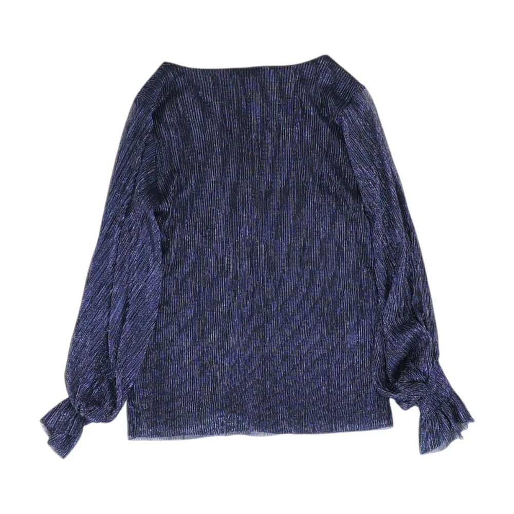 Navy Striped Blouse - Image 2