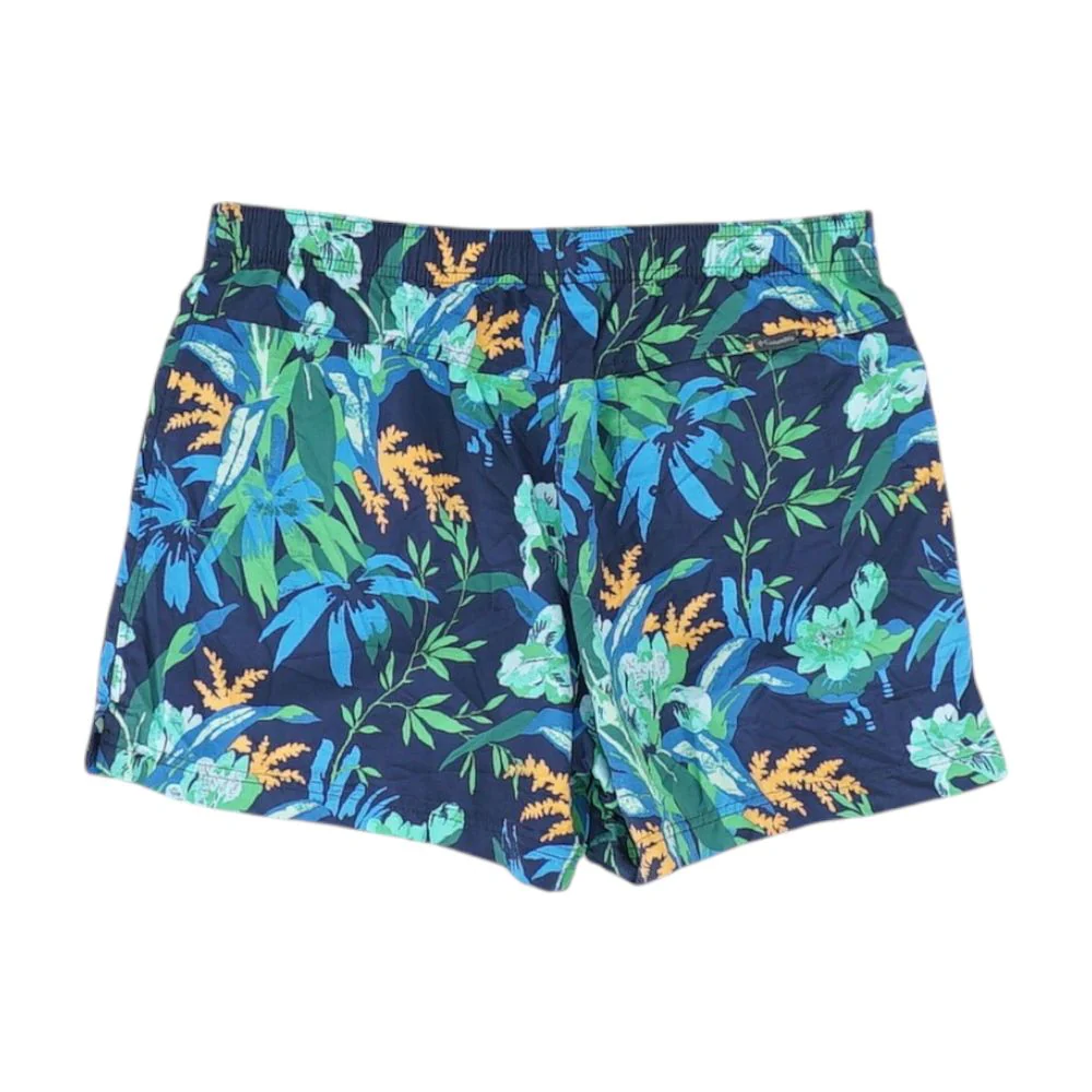 Navy Tropical Active Shorts - Image 2