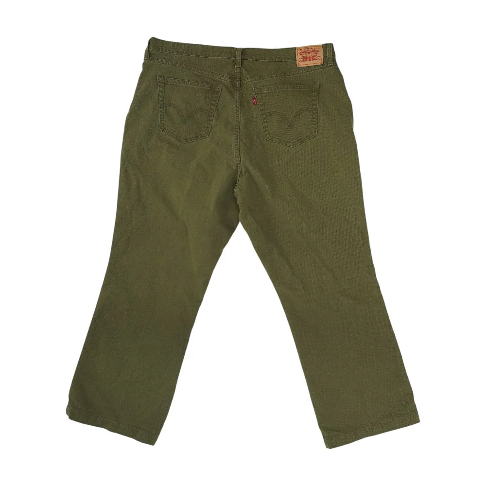 Olive High Rise Relaxed Jeans - Image 2