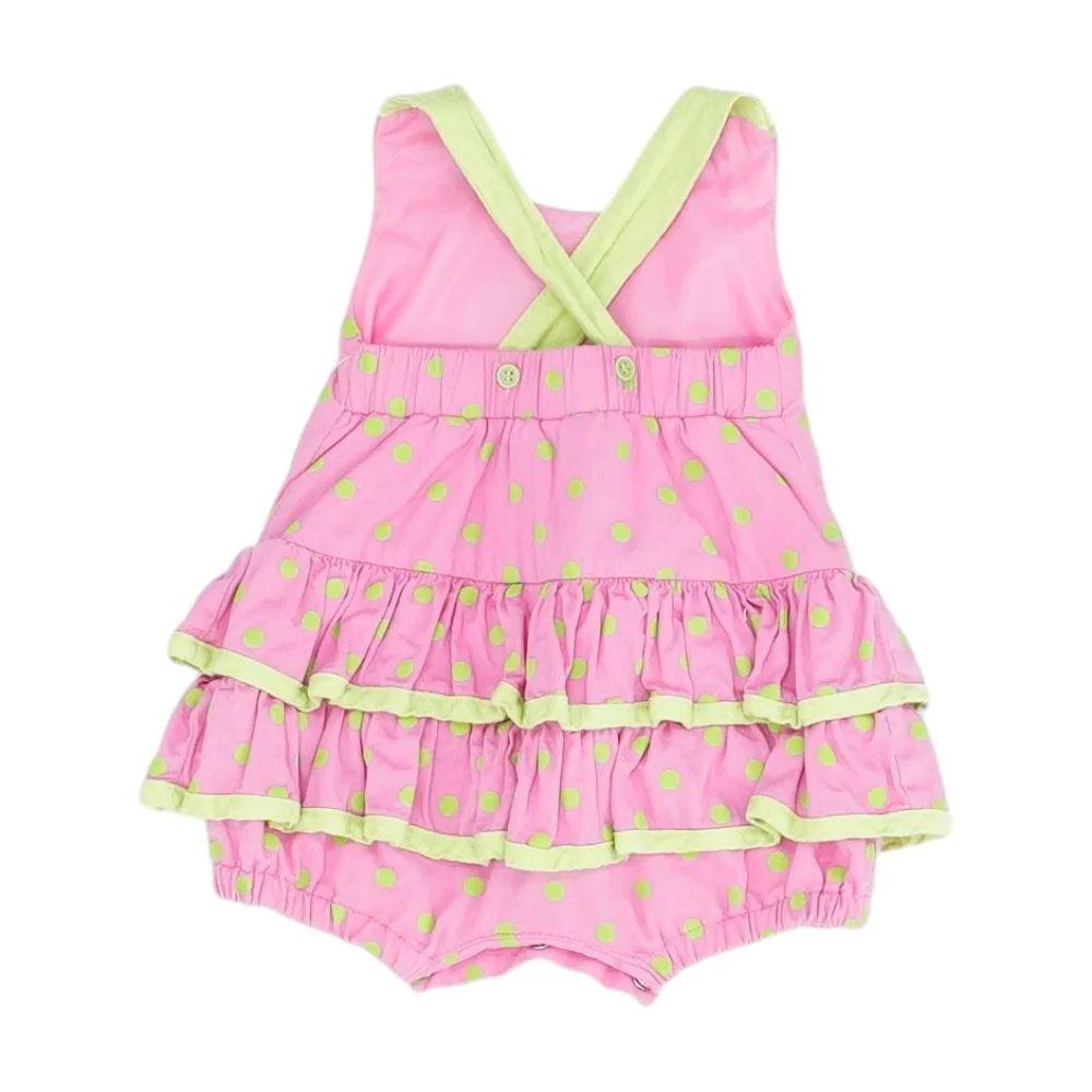 Pink Polka Dot Sleeveless One-Piece - Image 2