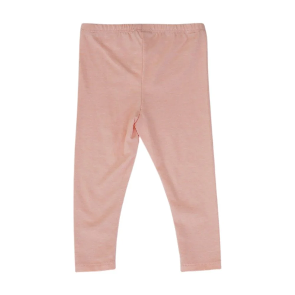 Pink Solid Leggings - Image 2