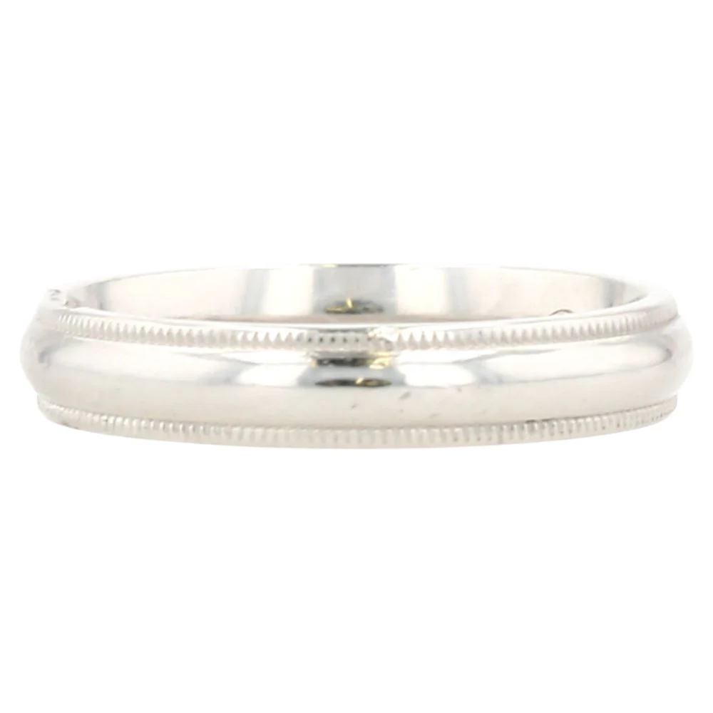 Platinum Milgrain Wedding Band - Image 3