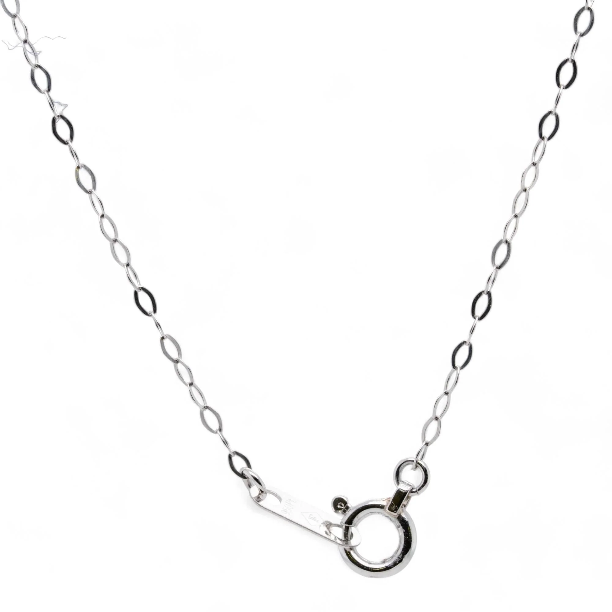 Platinum Oval Ruby Pendant Necklace With Diamond Accents - Image 2