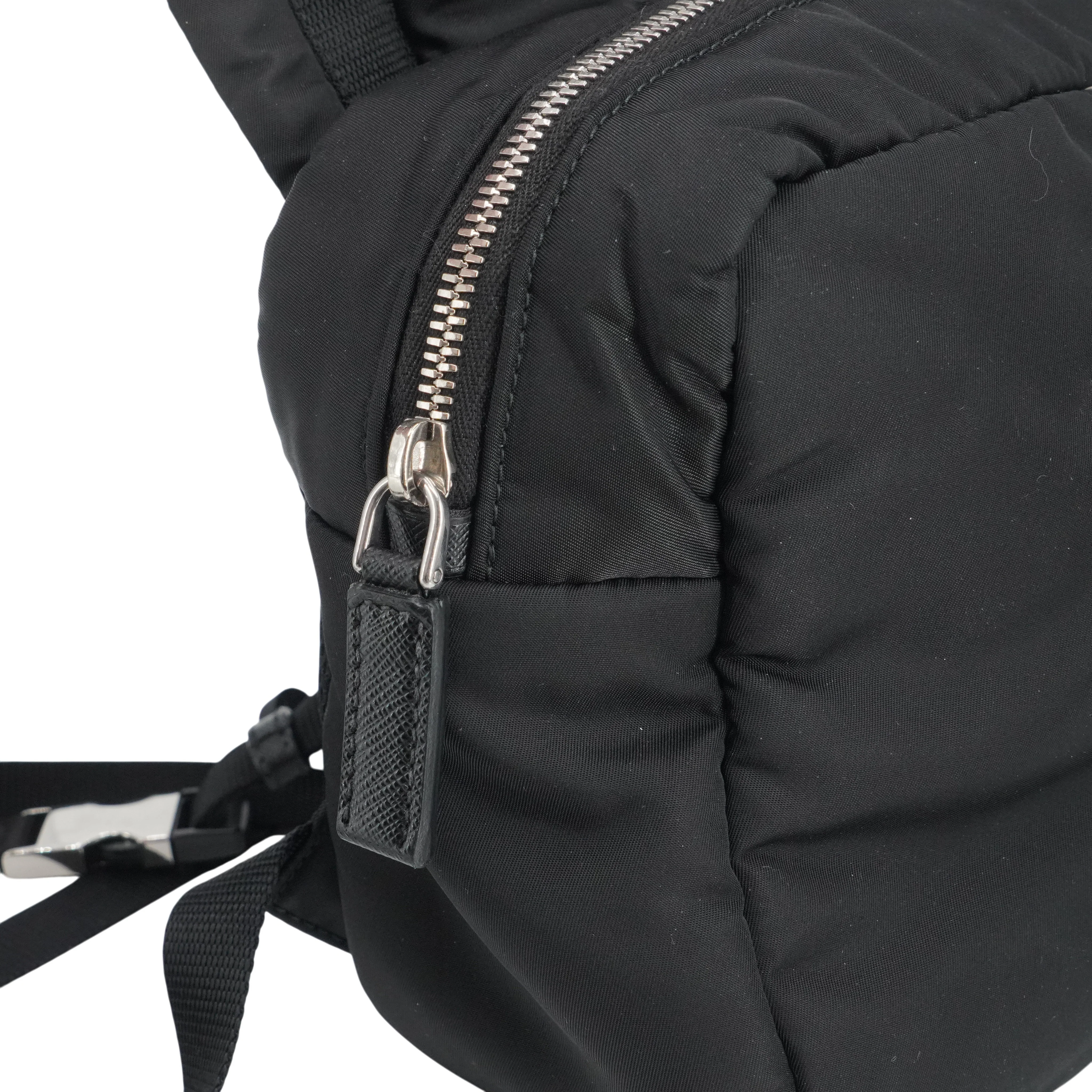 Prada x Adidas Black Small Hooded Re-Nylon Backpack - Image 6