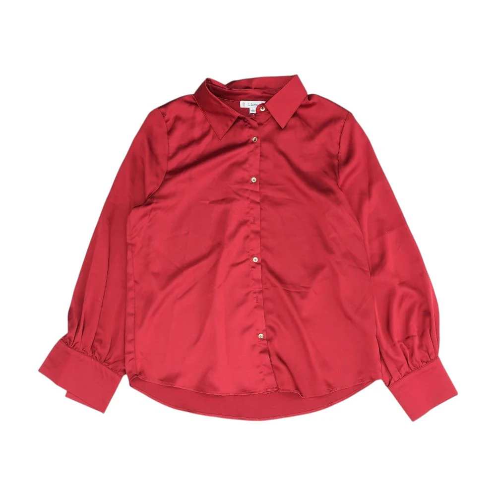 Red Button Down