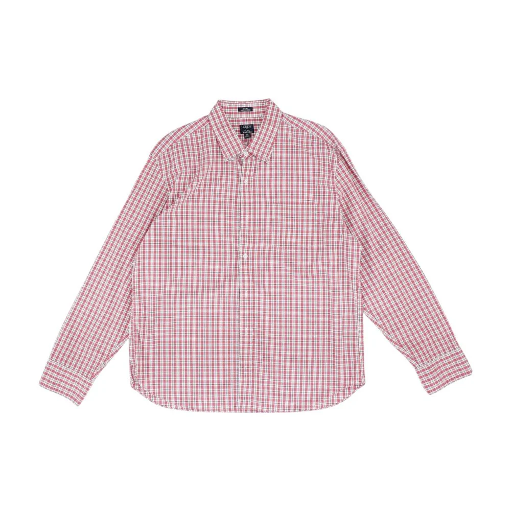 Red Check Long Sleeve Button Down