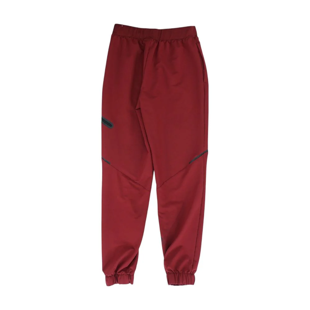Red Solid Active Pants - Image 2