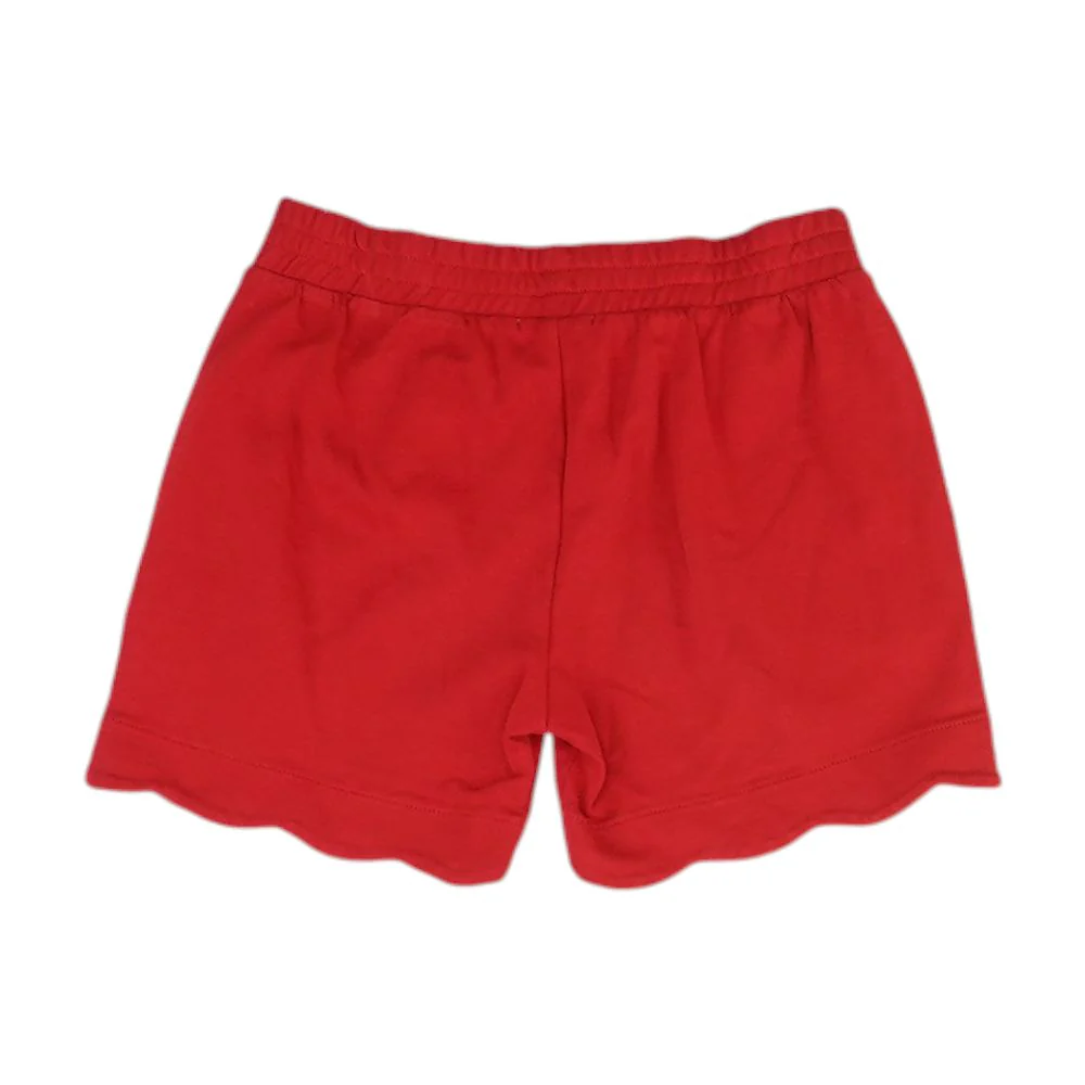 Red Solid Active Shorts - Image 2