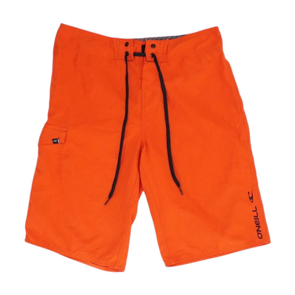 Red Solid Board Shorts