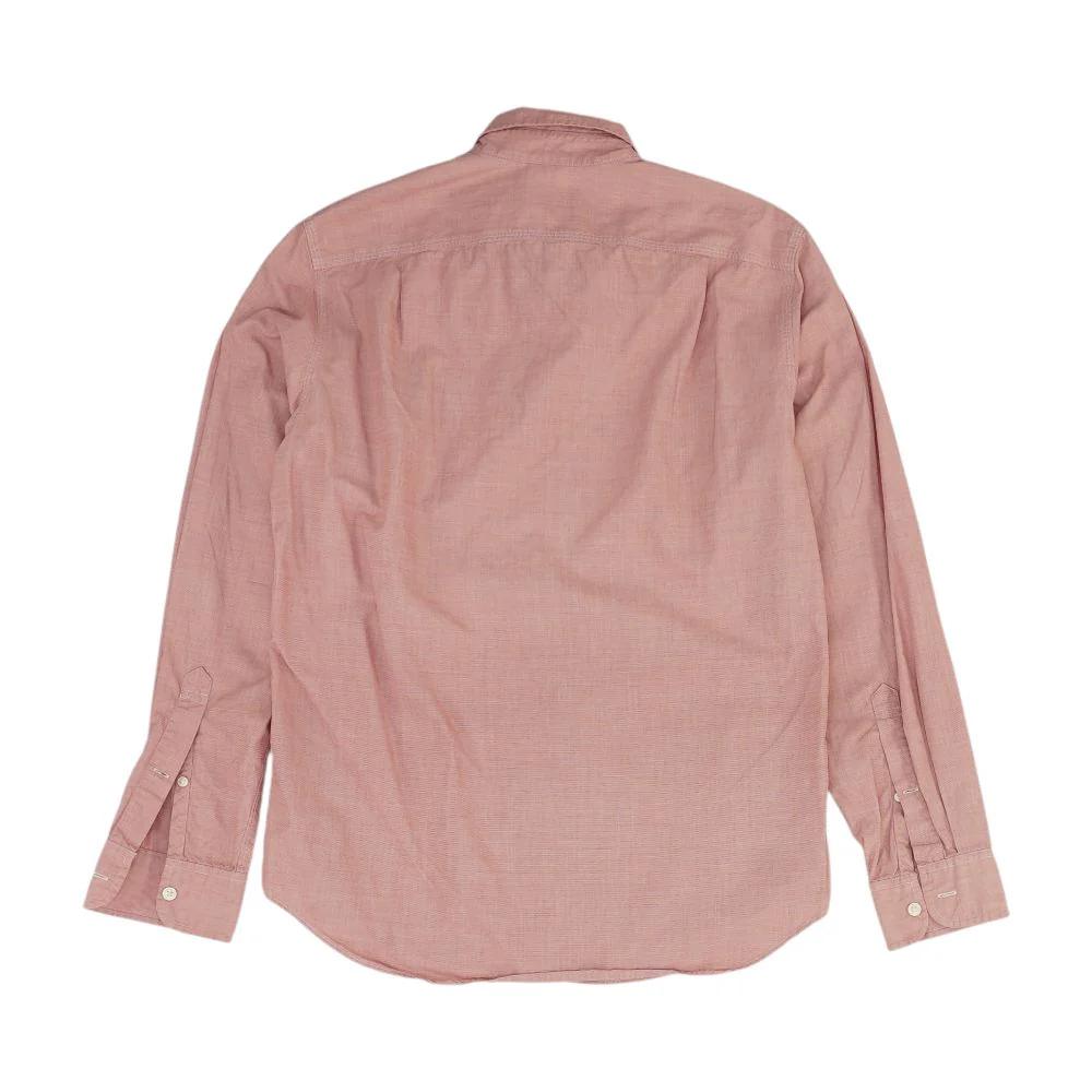 Red Solid Long Sleeve Button Down - Image 2