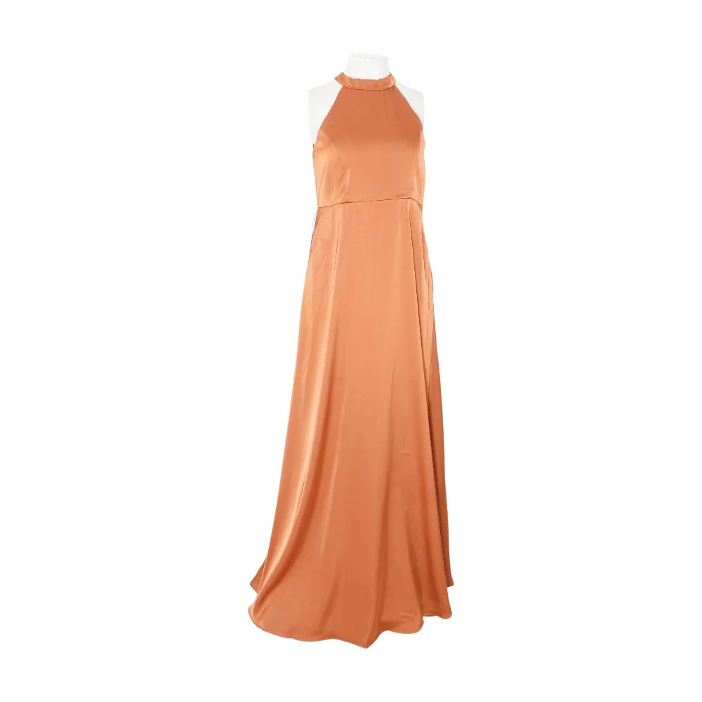 Rust Solid Dress