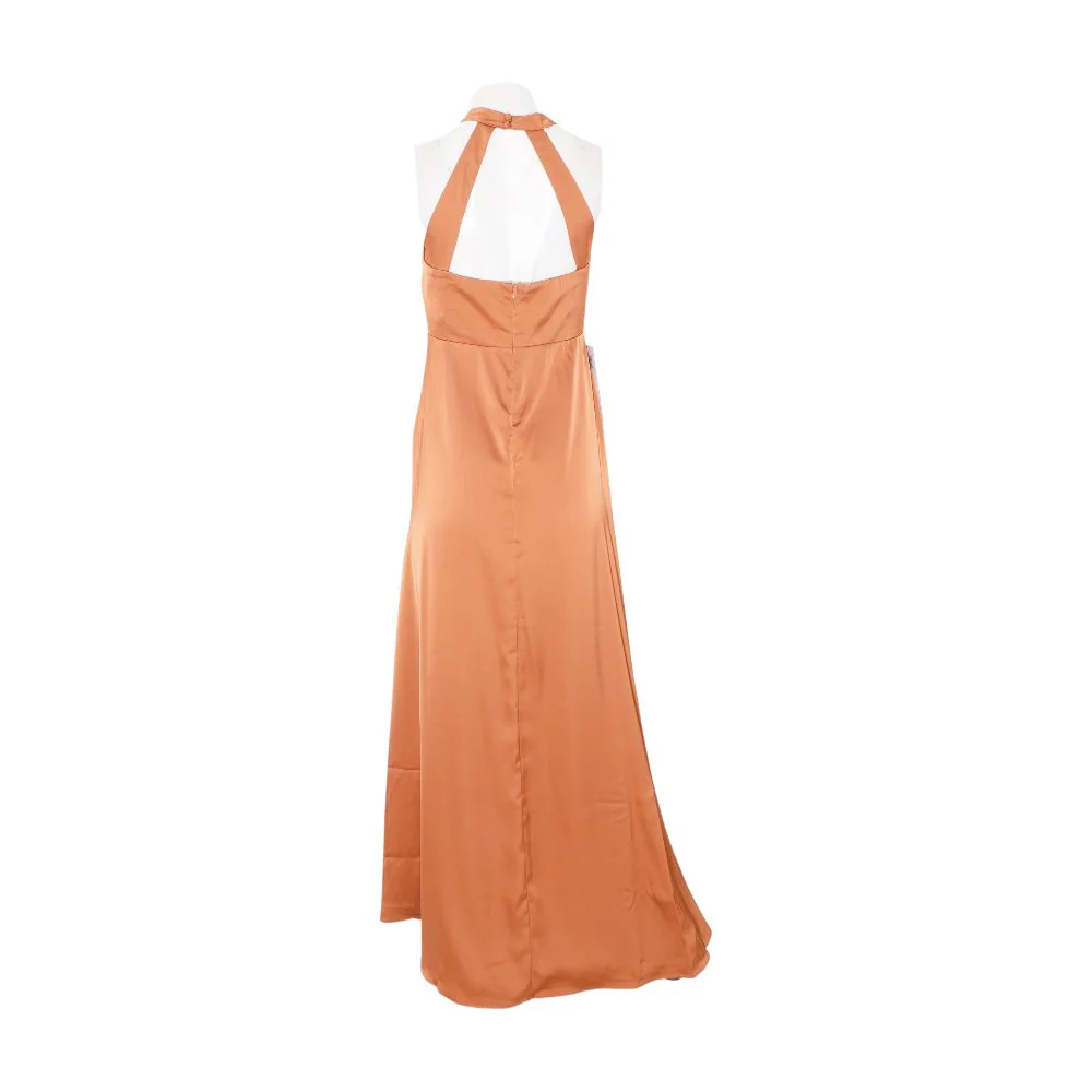 Rust Solid Dress - Image 2