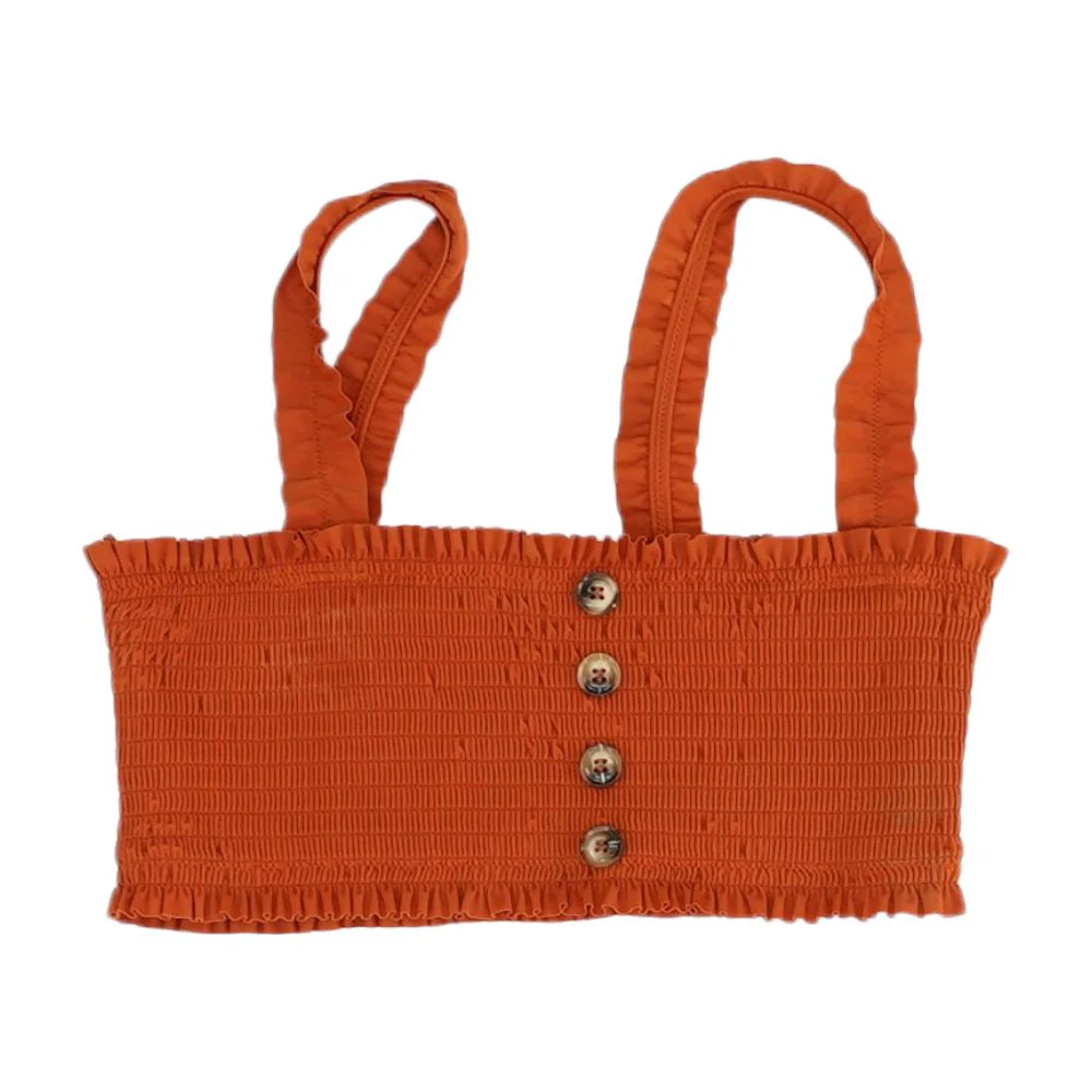 Rust Solid Swim Top
