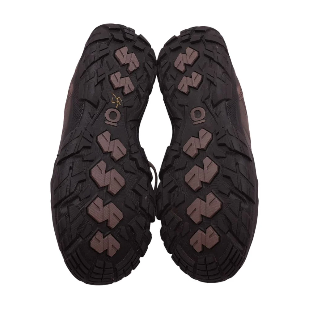 Sawtooth Brown Leather Low Top Athletic Shoes - Image 3