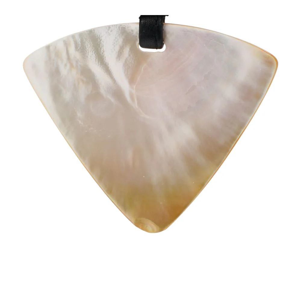 Shell, Wood And Leather Pendant Necklace - Image 3