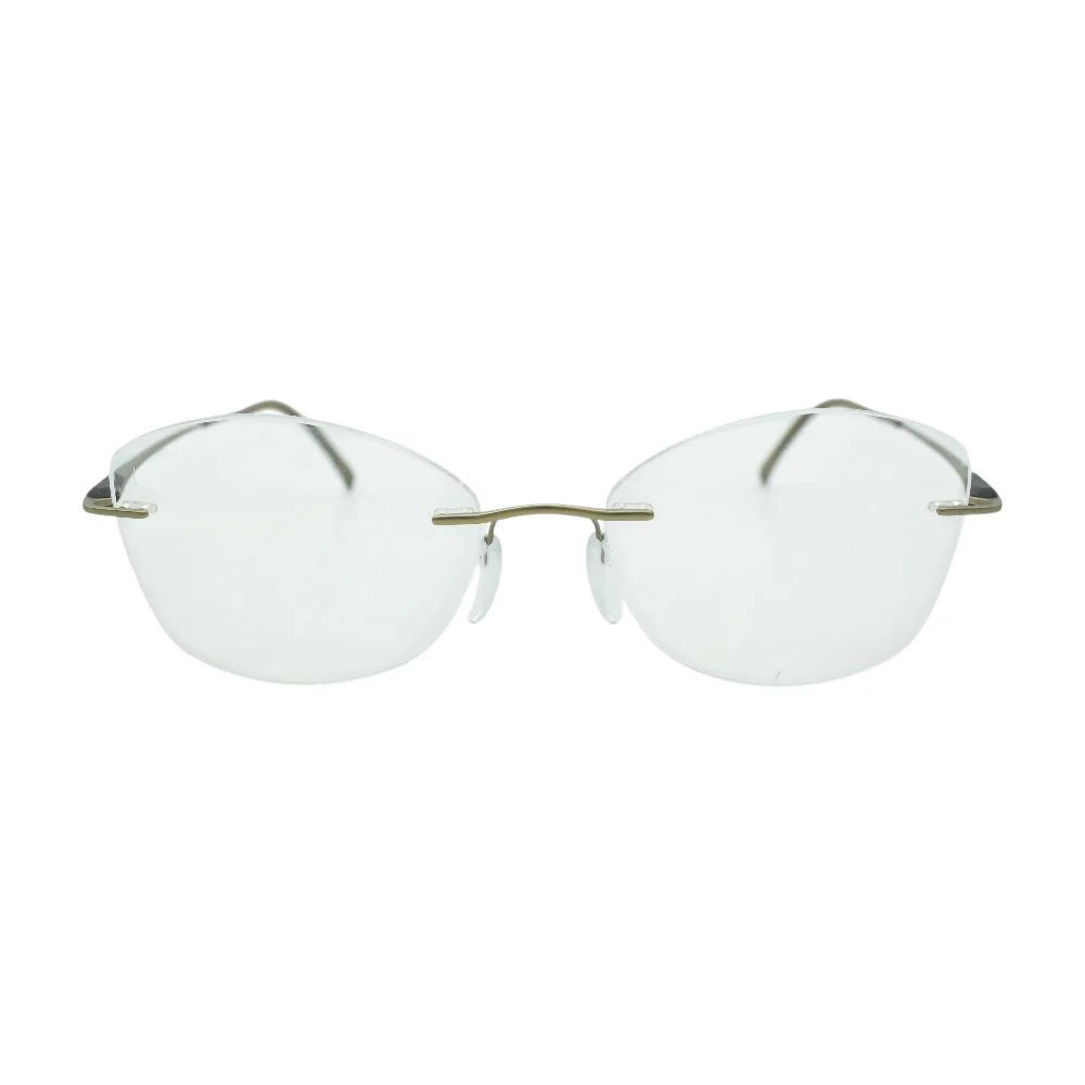Silver 5561 Cat Eye Unknown Prescription Eyeglasses - Image 2