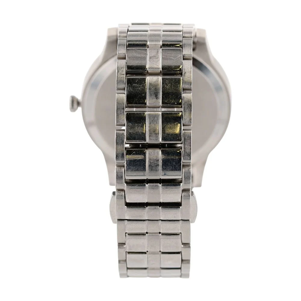 Silver-Tone Stainless Steel Museum Classic Watch W/ Black Dial - Image 4