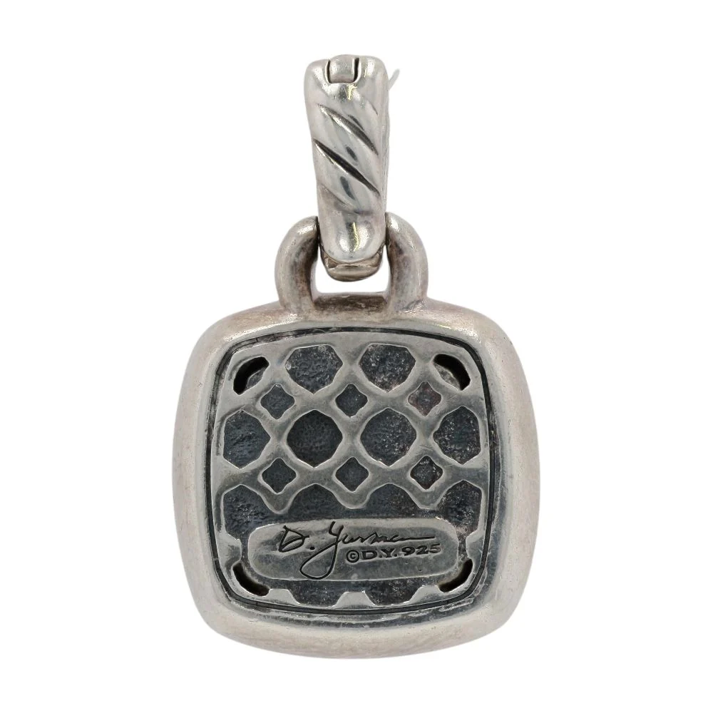Sterling Silver Black Onyx And Diamond Halo Albion Pendant - Image 2