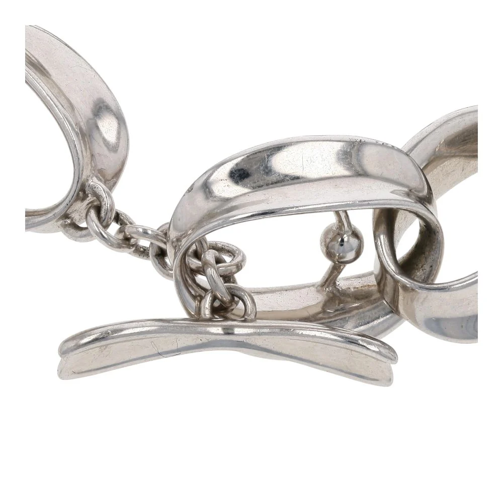 Sterling Silver Oval Link Bracelet - Image 2