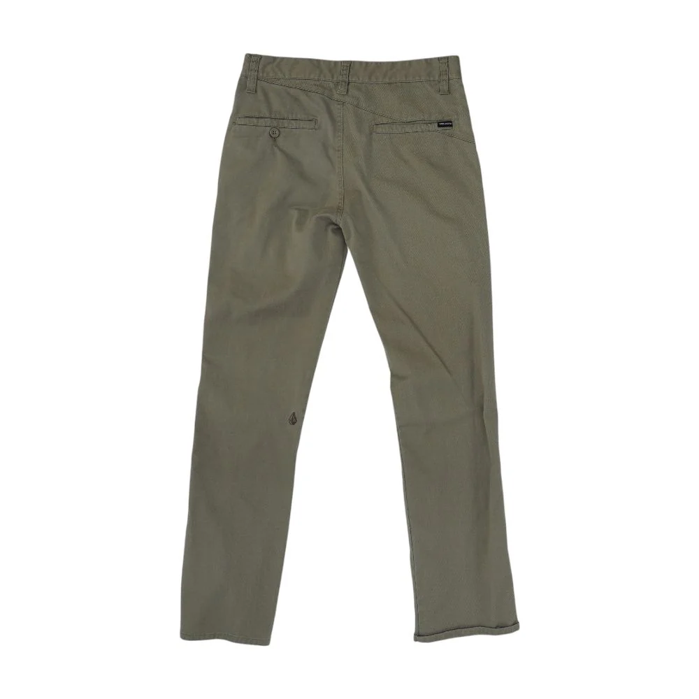 Tan Solid Chino Pants - Image 2