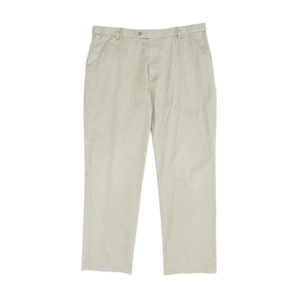 Tan Solid Khaki Pants
