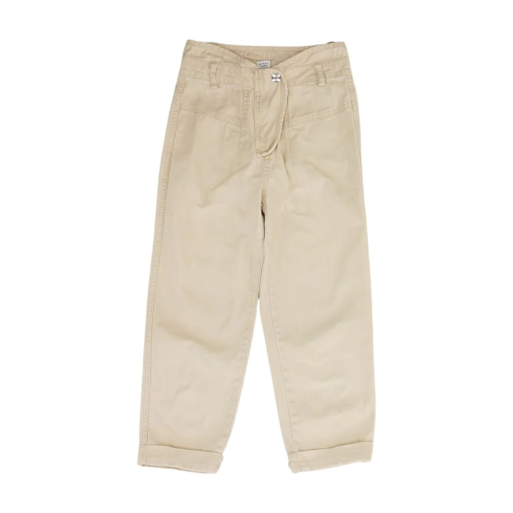 Tan Solid Regular Jeans