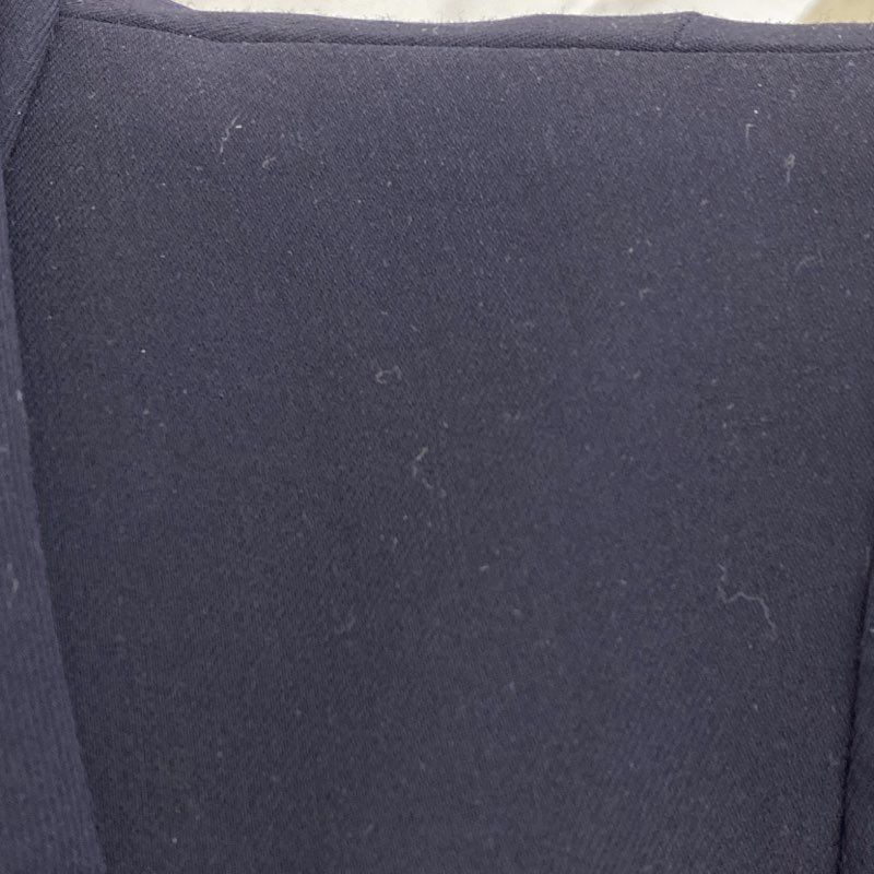 Vintage Navy Boutique Spring 1998 Wool-Silk Blend Single-Breasted Coat - Image 3