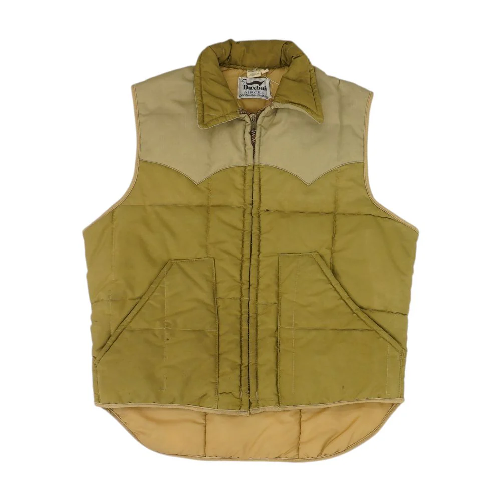 Vintage Tan 90s Puffer Vest