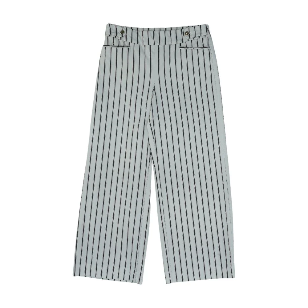 White Casual Regular Pants