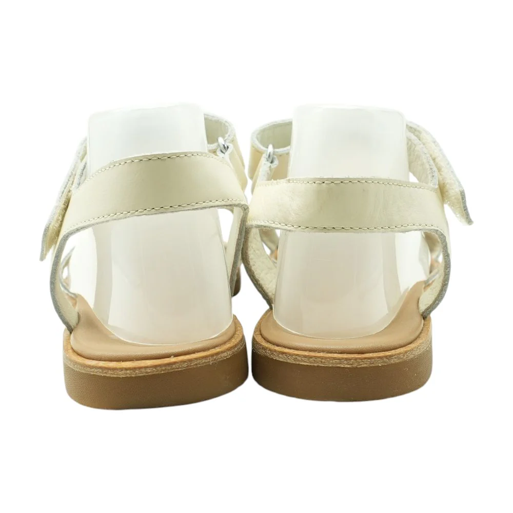 White Flat Sandals - Image 2