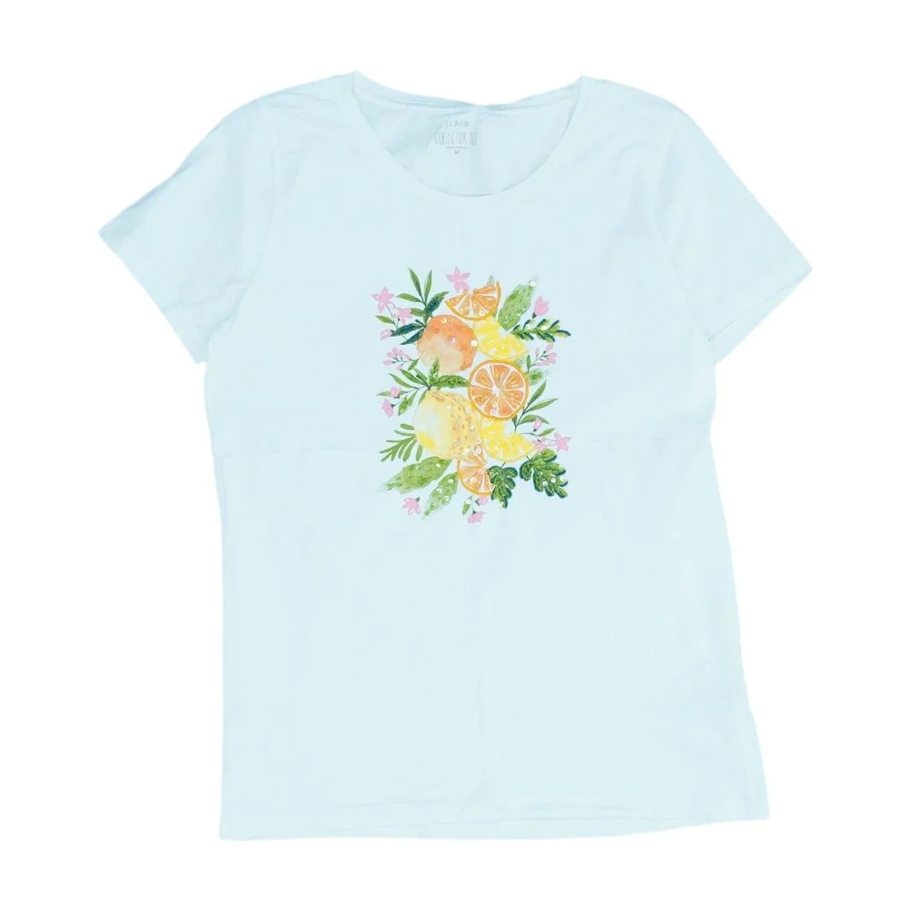 White Fruit Crewneck T-Shirt