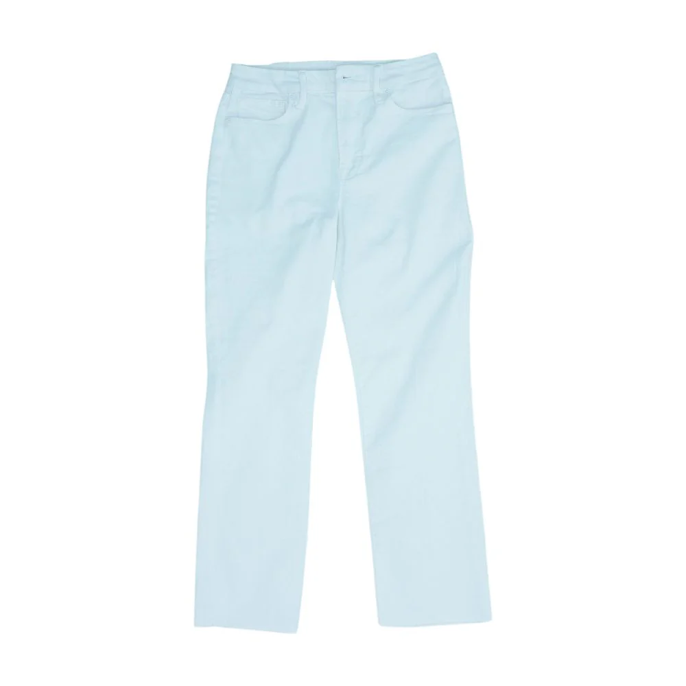 White High Rise Straight Leg Jeans