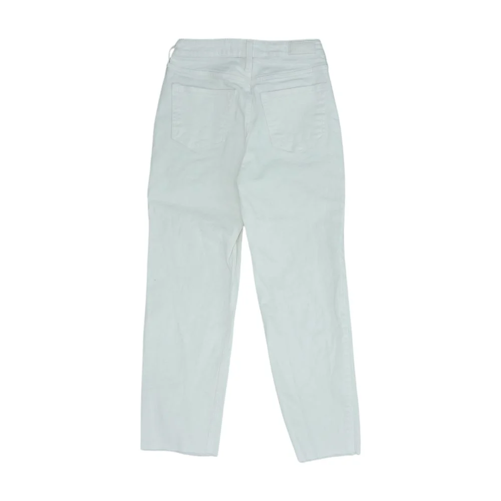 White High Rise Straight Leg Jeans - Image 2