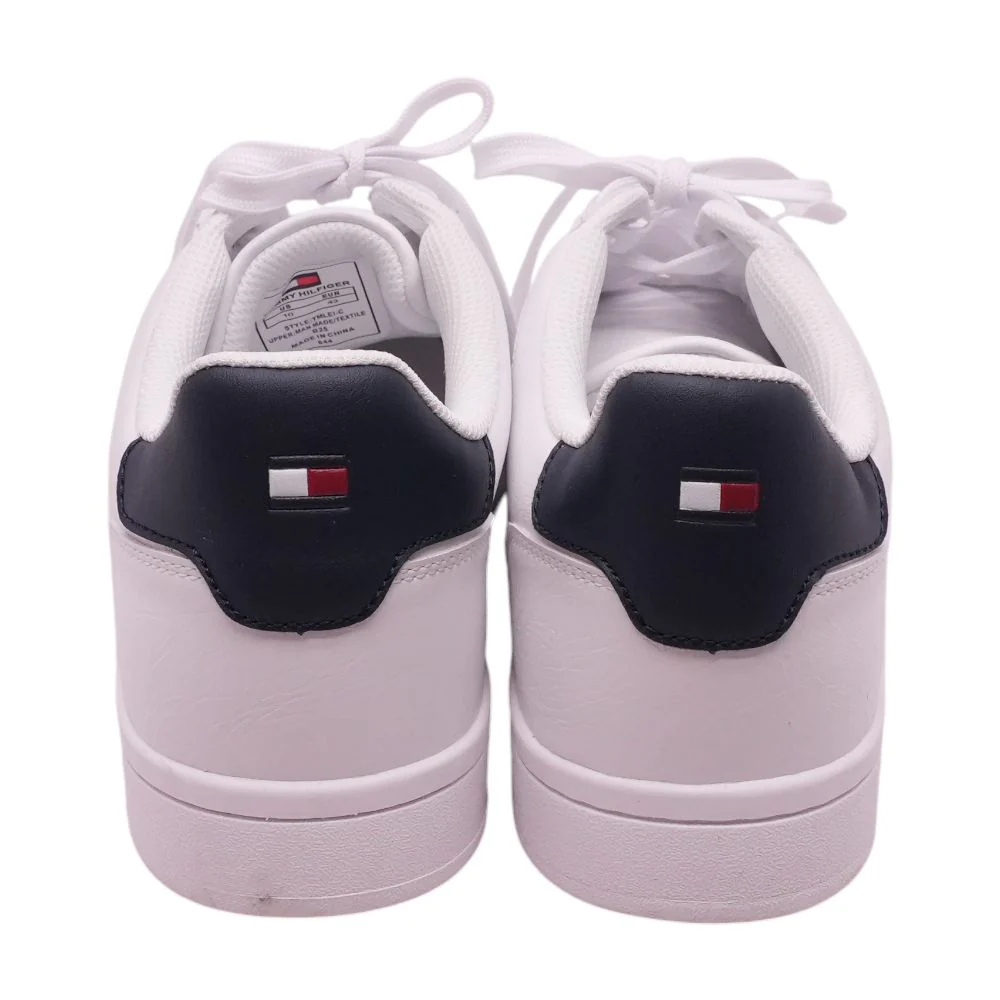 White Low Top Athletic Shoes - Image 2