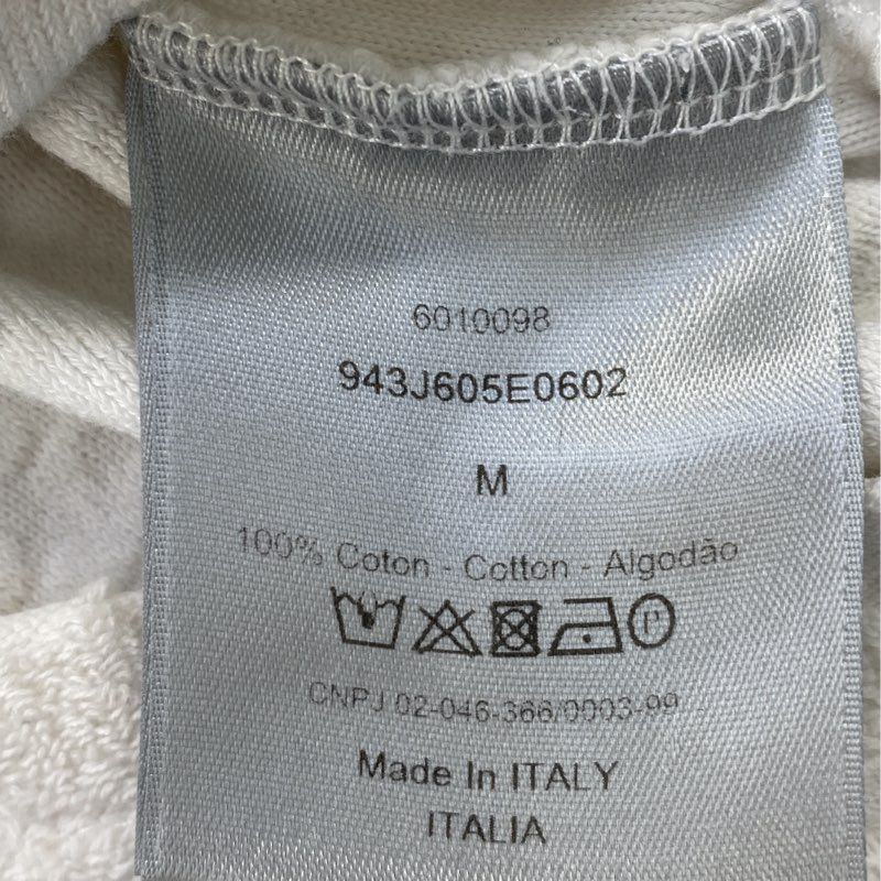 White Oblique Jacquard Crewneck T-Shirt - Image 4