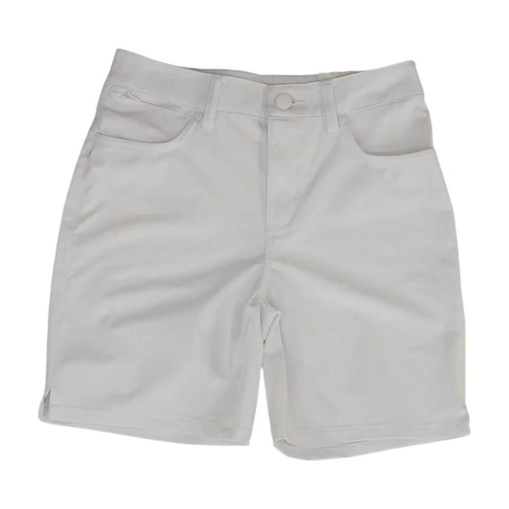 White Solid Active Shorts