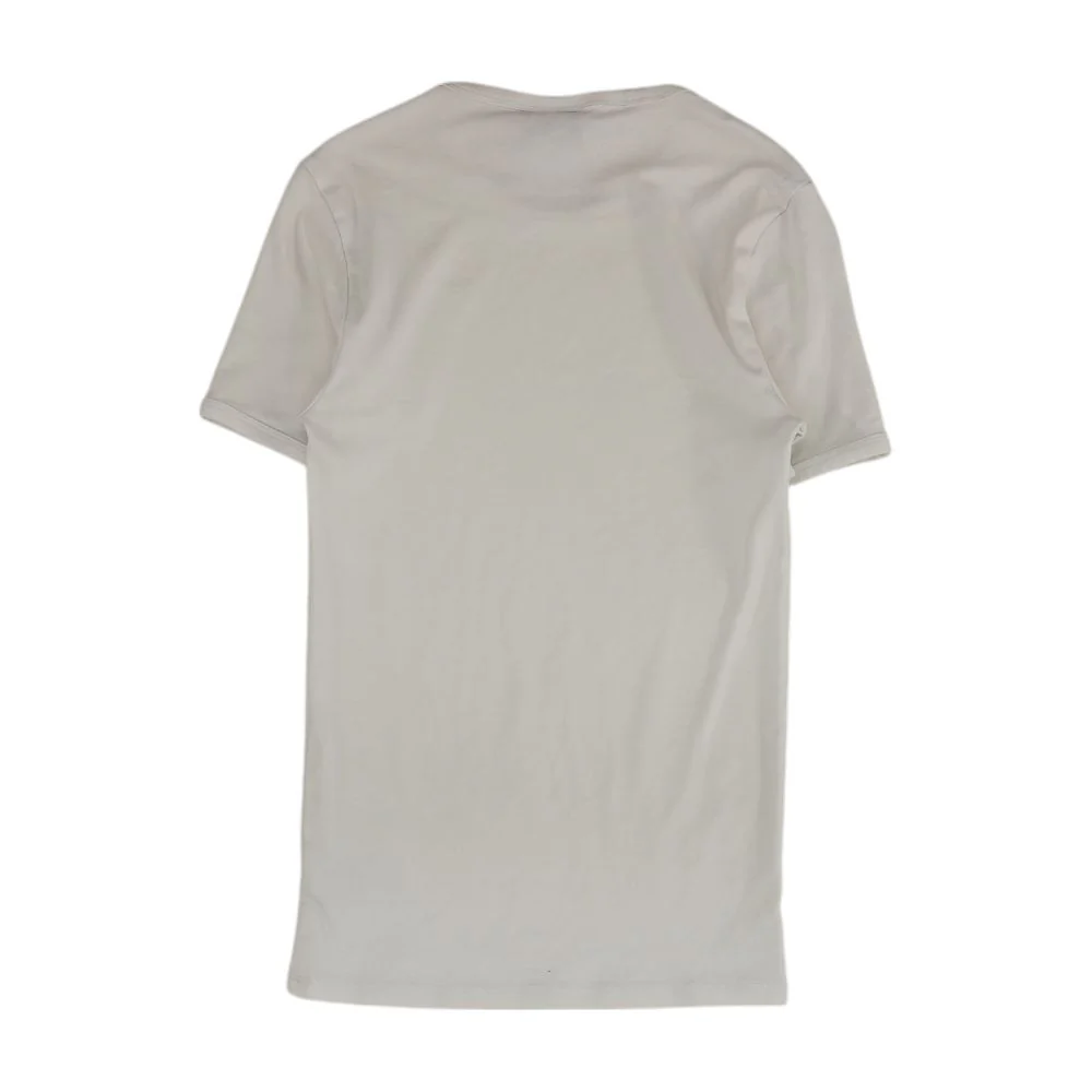 White Solid Crewneck T-Shirt - Image 2