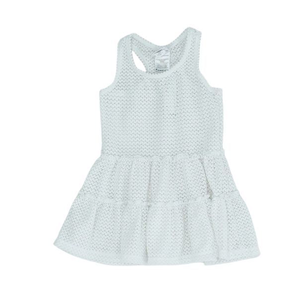 White Solid Dress